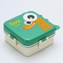Vagonlife Süper Dino Üç Bölmeli + Sos Kaseli Yeni Nesil Çocuk Beslenme Kutusu - Lunch Box 1190