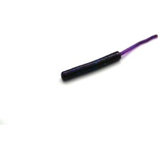 Black Minnow Fujin Baby Worm FJBB03 5,2cm Floating Purple Glow