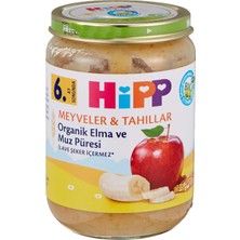 Hipp Organik Elma ve Muz Püresi 190 gr