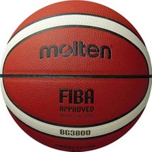 Molten BG3800 Basketbol, Fıba Onaylı, Kompozit Deri, Iç Mekan Oyunu, Turuncu/fildişi
