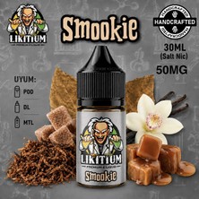 Likitium Smookie 30ML / 35MG Salt Likit Aroma – Kurabiye, Krema ve Tatlı Tütün Aromalı