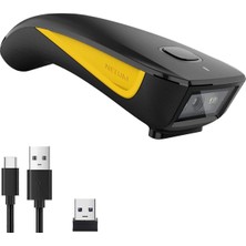 HW0002 Kablosuz Barkod Okuyucu 1d 2d Qr Kod Tarayıcı Bluetooth 2.4g USB 3 Ü 1 Arada Titreşim Uya