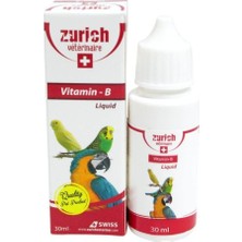 Zurich Kuşlar Için B Vitamini 30 ml