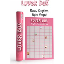 Lover Box Kazı Kazan Poster, Sevgiliyle Yapılacak 100 Eğlenceli Aktivite, Premium Kalite, Koruyuc
