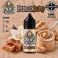 Likitium Peanut Dump 30ML / 50MG Salt Likit Aroma – Fıstık Ezmesi, Krema ve Tatlı Aromalı