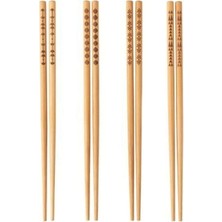 Barbun Ikea Trebent Yıkanabilir Bambu Chopstick Japon Çin Yemek Çubuğu