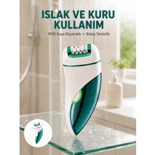 Aesco Profesyonel 3 In 1 Epilasyon Cihazı LED Aydınlatmalı Suya Dayanıklı Şarjlı Vgr Epilatör Yeni Nesil