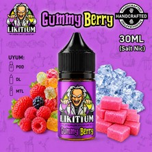 Likitium Gummy Berry 30ML / 35MG Salt Likit Aroma – Orman Meyveleri, Bubble Gum, Buz ve Şekerleme Aromalı