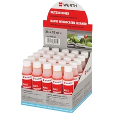 Würth Oto Konsantre Cam Suyu Temizleme Sabunu 32ML 25 Adet