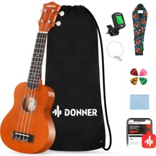 Donner Soprano Ukulele Başlangıç Kiti Ukulele 21 Inç Başlangıç Seti Yetişkin Ukelele Hawaii