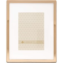 Desenli Cilalı Metal Resim Çerçevesi 8X10 Altın