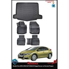 Rizline Honda Civic 2013 Hatchback Bagaj Havuzu ve Havuzlu Paspas ve Ton Koku