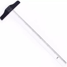 Hatas Şeffaf Plastik T Cetveli 65CM