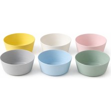 Ikea 204.613.78 Kalas 6'li Paket Plastik Kase Tabağı Çok Renkli Pastel
