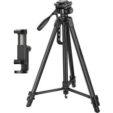 NP-8830 155 cm Bluetooth Kumandalı Profesyonel Telefon Kamera Tutucu Çantalı Tripod