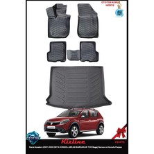 Rizline Dacia Sandero 2011 Orta Konsol Arkası Bardaklık Yok Bagaj Havuzu ve Havuzlu Paspas ve Ton Koku