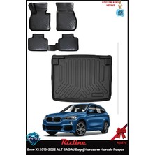 Rizline Bmw X1 2018 Alt Bagaj Bagaj Havuzu ve Havuzlu Paspas ve Ton Koku