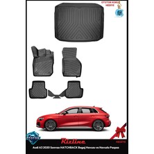 Rizline Audi A3 2023 Hatchback Bagaj Havuzu ve Havuzlu Paspas ve Ton Koku