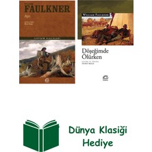 İletişim Yayınları William Faulkner 2 Kitap Seti + Dünya Klasiği Hediye