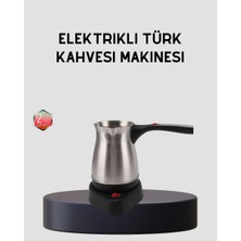 Aesco Elektrikli Türk Kahvesi Cezvesi 800W Kablosuz Döner Tabanlı