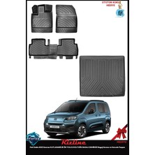 Rizline Fiat Doblo 2026 Katlanabilir Ön Yolcu Koltuğu Bagaj Demirsiz Bagaj Havuzu ve Havuzlu Paspas ve Ton Koku