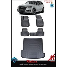 Rizline Audi Q7 2022 Bagaj Havuzu ve Havuzlu Paspas ve Ton Koku