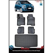 Rizline Fiat Panda 2022 Bagaj Havuzu ve Havuzlu Paspas ve Ton Koku
