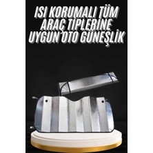 Aesco Araç Güneşlik Koruyucu Cam Güneşliği Otomobil Güneşlikleri Katlanabilir