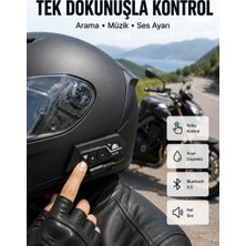 Aesco BT22 Kask Bluetooth Kulaklık Su Geçirmez Motosiklet Iletişim Sistemi Yeni Nesil