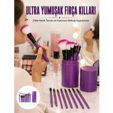 Aesco 12 Parça Profesyonel Makyaj Fırça Seti