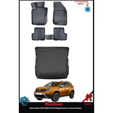 Rizline Dacia Duster 2021 4x2 4x4 Bagaj Havuzu ve Havuzlu Paspas ve Ton Koku