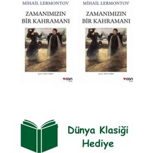 Can Yayınları Mihail Lermontov 2 Kitap Seti + Dünya Klasiği Hediye