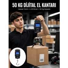 Aesco 50 kg Dijital El Terazisi Cep Tartısı El Kantarı Terazi Yeni Nesil