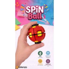 Bitenzo 3D Spin Ball / Rulmanlı Dönen Stres Topu - Elde Taşınabilir Odaklanma ve Stres Atma Oyuncağı