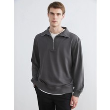 Lc Waikiki Yeni Sezon Fermuarlı Dik Yaka Erkek Sweatshirt