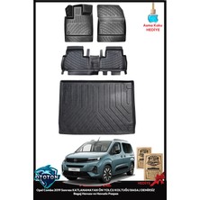 Rizline Opel Combo 2024 Katlanamayan Ön Yolcu Koltuğu Bagaj Demirli Bagaj Havuzu & Paspas ve Ton Koku