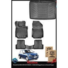 Rizline Renault Clio 2009 Hatchback - Kancasız Bagaj Havuzu & Paspas ve Ton Koku
