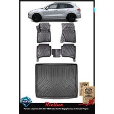 Rizline Porsche Cayenne 2015 2 Bölgeli Klima Bagaj Havuzu & Paspas ve Ton Koku