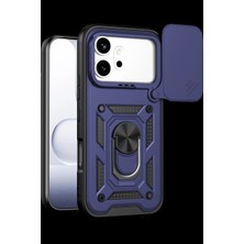 sbodurhome Huawei Honor 600 Pars Lens Yüzüklü Silikon - Lacivert