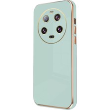 Aesco Xiaomi Mi 14 Ultra Kılıf Volet Silikon - Açık Yeşil