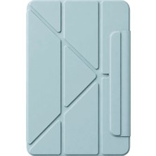 Aesco Apple Ipad 2025 10.9 10.nesil (A16) Edz Manyetik Standlı Tablet Kılıfı - Mavi