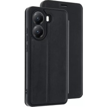 Aesco Xiaomi Poco X7 Pro Kılıf Flip Cover - Siyah