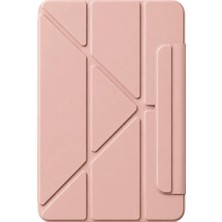 Aesco Apple Ipad 2025 10.9 10.nesil (A16) Edz Manyetik Standlı Tablet Kılıfı - Rose Gold