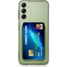 Aesco Samsung Galaxy A55 5g Kılıf Kart Şeffaf Silikon - Şeffaf