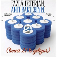 Mr. Güzellik 54 Adet (9 Paket) Deterjanlı Kullan At Tuvalet ve Klozet Temizleme Fırçası Yedek Süngeri Başlığı
