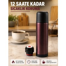 Hsc Bilişim Sızdırmaz Kapaklı Vakumlu Termos Uzun Süre Sıcak Soğuk Tutan Termos