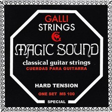 Hype Store Galli MS-100 Klasik Gitar Teli Hard Tension, Galli Strings Tel