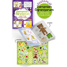 Kavramlar – Zamanları Öğreniyorum – Çıkartmalı Etkinlik Kitabı - 3 Yaş +