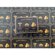 The Kibrit House Siyah Şans Kibriti – Dilediğin Her Şey Seninle Olsun | Kısa Kibrit 4.5 cm – Özel Tasarım Kutulu