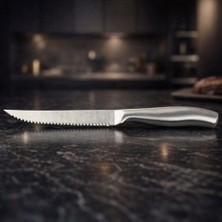 Rivorn Çelik Saplı Paslanmaz Steak Bıçağı Ergonomik Keskin Ağız Dayanıklı